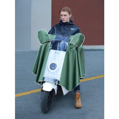 Electric Motorcycle Raincoat Women Waterproof Lightweight Reusable Rain Poncho Hiking With Hoodie Capa De Chuva Rainwear EB5YY