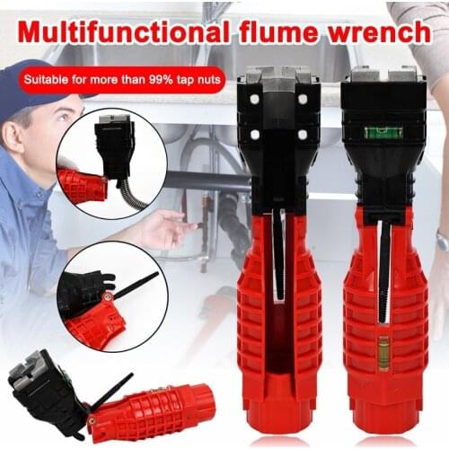 Flume wrench Anti-slip Kitchen Sink Sleeve Water Pipe Repair Wrench Bathroom Faucet Plumbing installation and Maintenance Tool