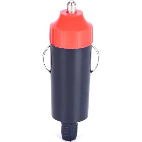 Hot Sell 12V Male Car Cigarette Lighter Socket Plug Connector + Fuse Converter Plug Motorcycle Socket Power Charger Adapter