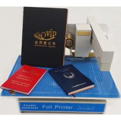 2019 hot selling amydor 3025 name card book cover digital foil printer
