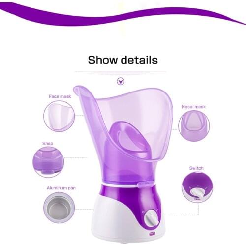 Face Steamer Nasal Steamer 2 in 1 Facial Moisturizer Essential Oil Aromatherapy Sprayer Powerful Household Beauty Instrument