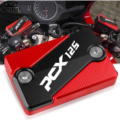 Front Brake Clutch Cylinder Fluid Reservoir Cover Cap Motorcycle CNC Aluminum FOR HONDA PCX 125 PCX125 2015 2016 2017 2018 2019
