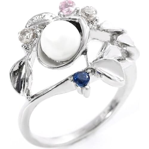 Popular New Style Hot Sale Fashion Personality Ethnic Style Inlaid Tree Branch Color Ladies Ring Whole Sale Jewlery for Women