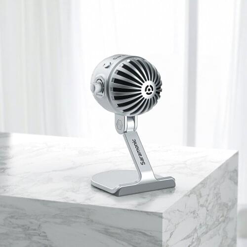 Saramonic SmartMic MTV550 Cardioid USB Desktop Microphone Monitor for Home Recording Live Streaming Podcasting Voice-over