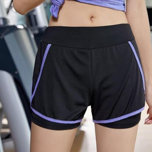 Yoga Shorts Women Summer New Two-piece Yoga Shorts Elastic Waist Running Shorts Women Pantalones Cortos De Mujer