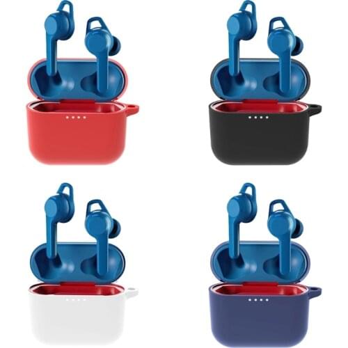 Silicone Protective Earphone Case Bluetooth Headphones Boxs For Skullcandy Indy Evo Earbuds Cover