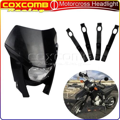 Dirt bike Motorcycle Universal H4 12V 35W Headlight Dual Sport Headlight For Yamaha Honda 250 YZ TTR SX EXC XCF SXF SX EXC 200