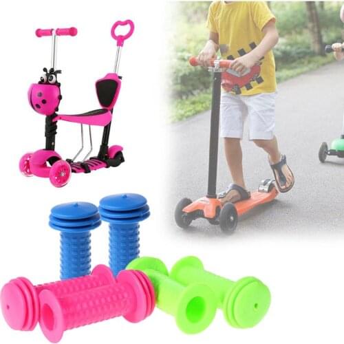 1 Pair Bicycle Grips Children Bike Tricycle Scooter Anti Slip Handlebar Rubber