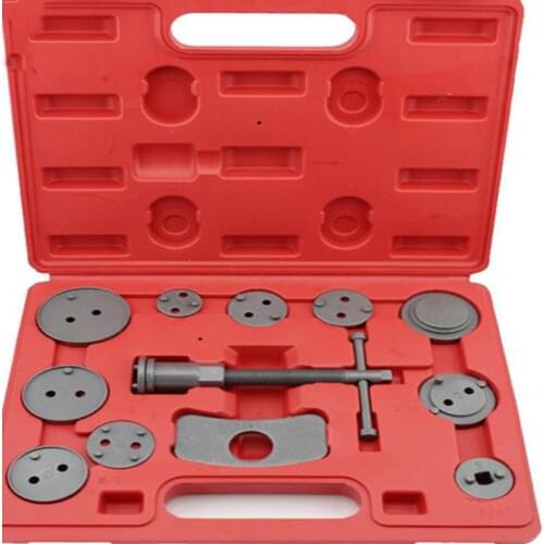 12pcs Universal Car Disc Brake Caliper Wind Back Brake Piston Compressor Tool Kit For Most Automobiles Garage Repair Tools