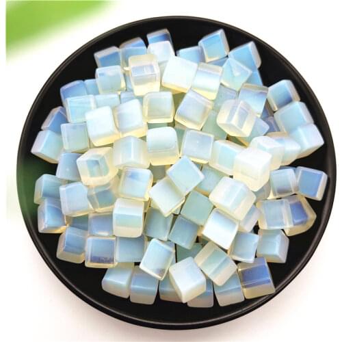 50g Natural Small Cube Opal Crystals Quartz Gravels Stone Minerals Specimen Natural Stones and Minerals