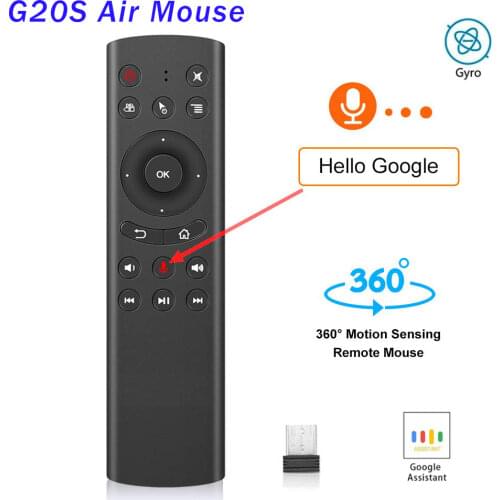 G20S Wireless Fly Air Mouse Gyro Voice Control Sensing Universal Mini Keyboard Remote Control for Smart Android TV Box VS G10S