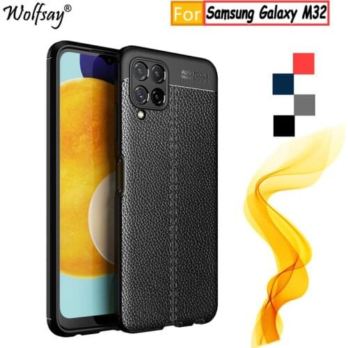 For Samsung Galaxy M32 Case For Samsung M32 SM-M325F Rubber Housings Bumper Silicone Back Case For Samsung M32 Cover 6.4 inch