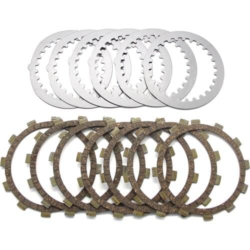 Motorcycle Clutch Friction Plates Disc Set For Yamaha RD250/A/B RD250 LC RD350 LC/YPVS RD400 C-F OEM:5Y1-16331-01/360-16321-00