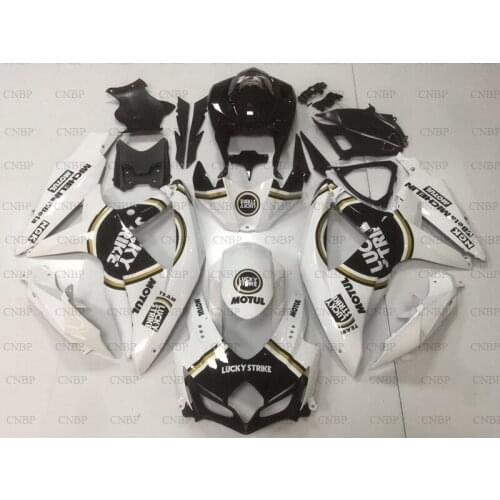 GSX R 750 2008 - 2010 K8 Abs Fairing GSXR 750 08 09 Motorcycle Fairing GSX R 600 09 10 White Black Motorcycle Fairing