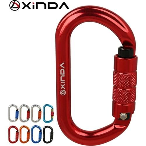 XINDA O-type Lock Buckle Automatic Safety Master Carabiner Multicolor 5500lbs Crossing Hook Climbing Rock Mountaineer Equipment