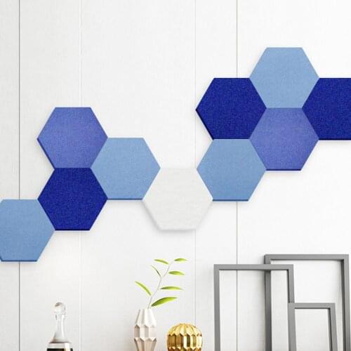 Multi-functional 3D Creative Felt Hexagon Wall Sticker DIY Self-adhesive Photo Background Board Wallpaper Office Home Decoration