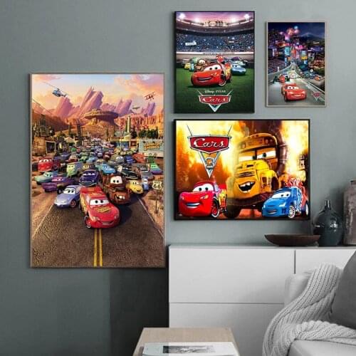 5D DIY Diamond Painting Set Disney Animation Cars Cross Stitch Kit Full Drill Diamond Embroidery Mosaic Art Picture Gift Decor