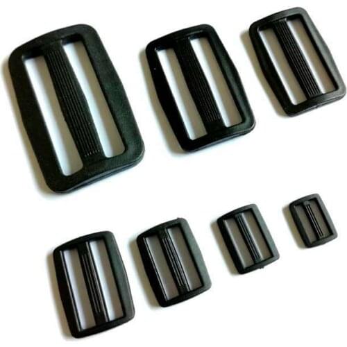 10pcs Nylon Buckle 32mm/38mm/50mm Adjustable Buckles Tri Buckles for Belt Suitcase Accessories Webbing Moll Tactical Bag Parts