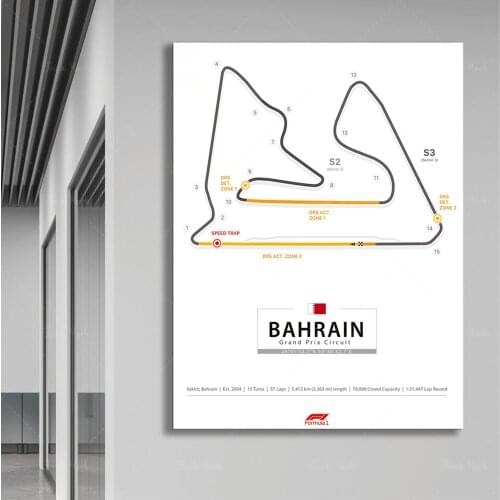 Formula 1 Circuit posters, F1 tracks posters