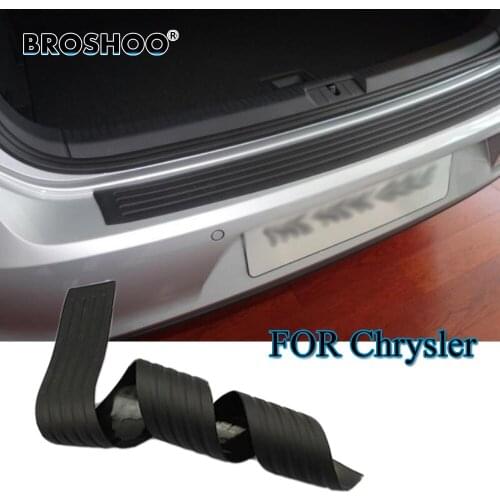 BROSHOO Car Styling Rubber Rear Guard Bumper Trunk Protector Trim Cover Strip For Chrysler 300C Grand Voyager Sebring Crossfire