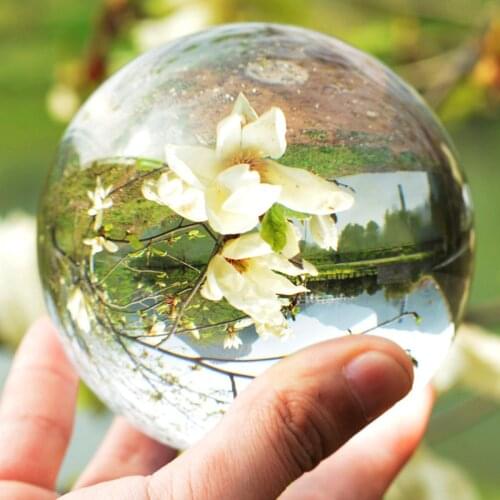 80/100/110mm Crystal Ball Photography Spheres Round Clear Natural Glass Balls Travel Take Pictures Decorative Balls
