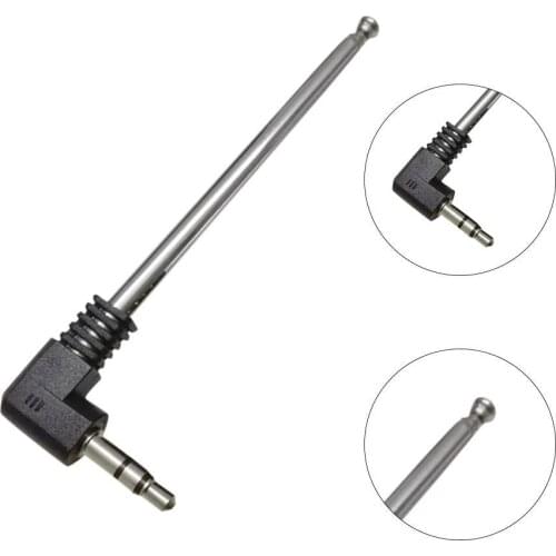 3.5mm Jack External Antenna Card Speaker Earphone Stainless Steel Retractable Portable Auto Car Mobile Cell Phone FM Radio