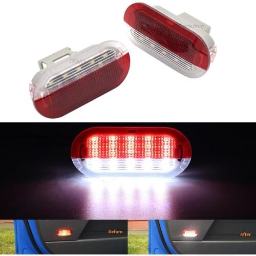 Led Door Courtesy Lights Under Warning Lamps For VW Golf Beetle Jetta Bora Polo Sharan Vento Touran Skoda Octavia Seat Alhambra