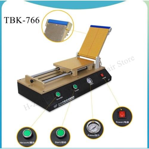 TBK-766+ 14inch Tablet Automatic Laminating Machine OCA Polarizer Film Laminator Machine for LCD Repair for iPhone Samsung iPad