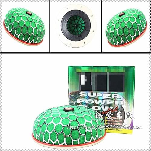 Spsld general purpose green sponge air filter for cold air intake high flow 60mm 80mm 100mm high performance breathing filter