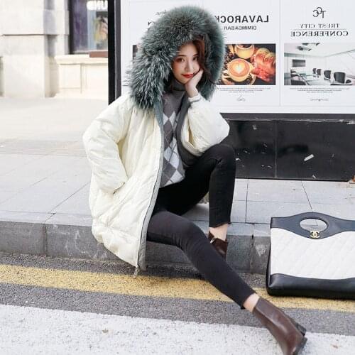 White duck coat winter female Korean down jacket casaco 8525 yy1288
