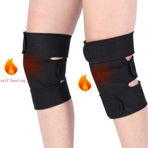 1Pair Tourmaline Self-heating Kneepad Magnetic Therapy Knee Protector Belt Arthritis Brace Support Knee Pads Support Health Care