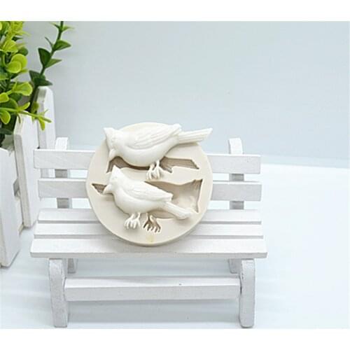 1PCS Lovely Birds Silicone Fondant Resin Molds, Cake Tools, Pastry Kitchen Baking Accessories , Cake Decorating Tools FM1008