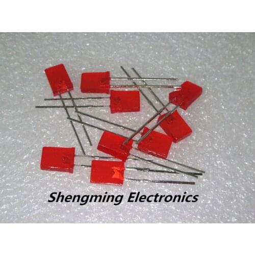 100PCS 2x5x7 Red Color Led 120deg Diffused 1.9~2.3V 200mcd 2*5*7 MM