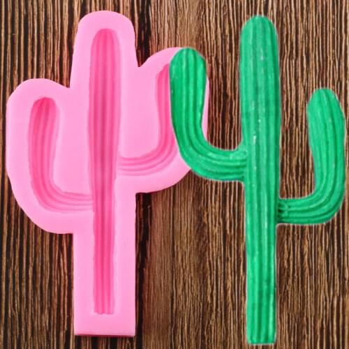 3D Cactus Plants Silicone Molds Cake Chocolate Fondant Mould DIY Party Cake Decorating Tools Resin Polymer Clay Candy Moulds