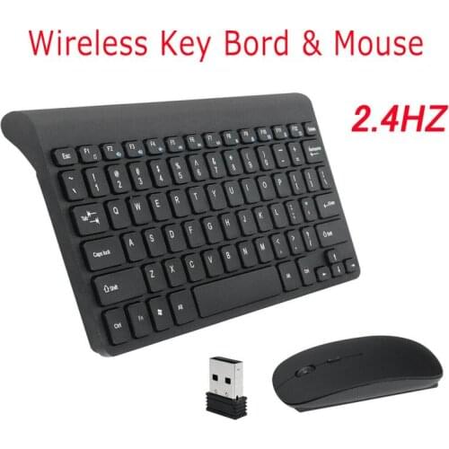 Slim 2.4GHz Cordless Wireless Keyboard And Mouse Set For PC Laptop Tablet Wireless Mouse Keyboard Combo Set Support Dropship