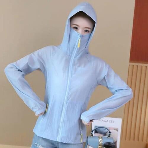 Big Size Loose Sunscreen Coat Thin Sun Protection Outdoor Beach Clothing Long Sleeve Breathable Anti-uv Sun Proof Coat S-2XL