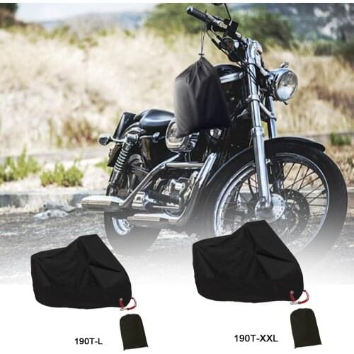 190T Motorcycle Cover Motor Scooter Cover Universal Outdoor Uv Protector Season Waterproof Bike Rain Dustproof L XXL