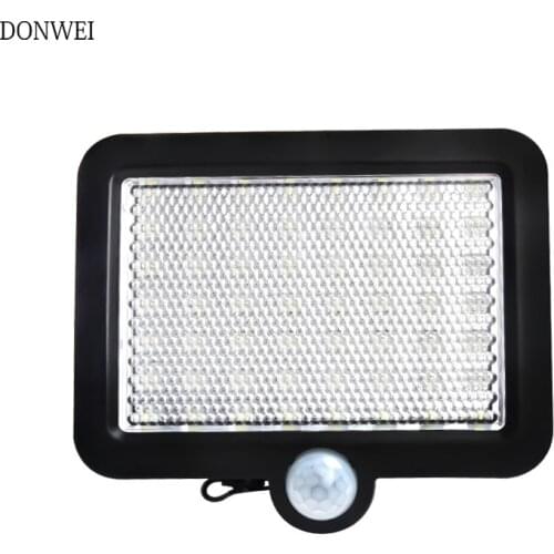 DONWEI Solar Lights Outdoor Motion sensor Night security wall lamp 56 LED Waterproof Energy saving Garden Front door Yard light