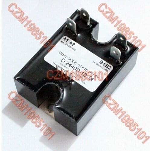 Dual Solid State Relay SSR 4-15VDC Input 280VAC 40A D2440D-10 Random Turn On
