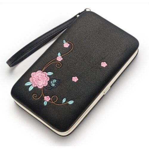 PU Leather Phone Bag Women Wallets Coin Money Purse Female Long Clutch Wallets Credit Card Holder Wallet Monedero Portemonnee