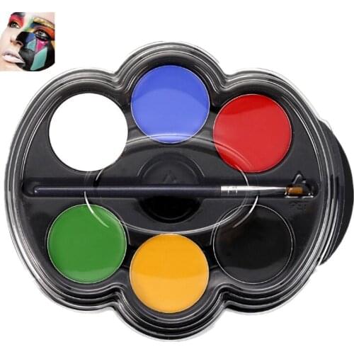 6 Colors Face Paint Halloween Makeup Non-toxic Water Paint Oil Christmas Party Fancy Dress Devil Fans Body Face Painting Primer