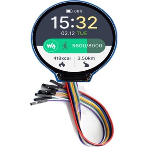 1.28inch Round LCD Display Module, 240×240, 65K RGB