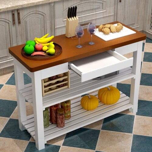 Kitchen cutting table oven microwave oven rack kitchen shelf