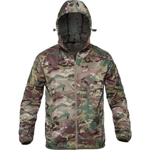 Summer Ultra Light Thin Tactical Jacket Military Clothing Army Camouflage UV Protection Waterproof Jacket Sunscreen Army Militar