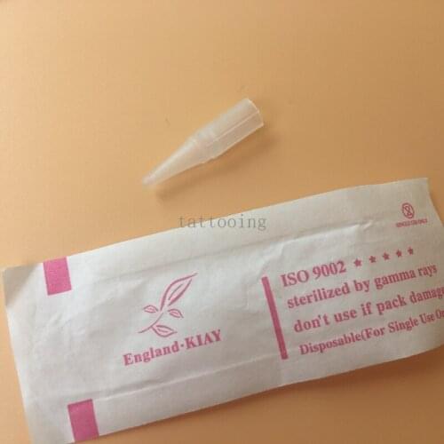 100pcs 3RL Disposable Permanent makeup needle Tips Eyebrow Tattoo Machine Needles Caps 5mm Diameter Length 2.5cm