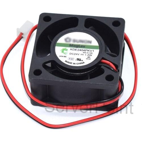 Original authentic KDE2404PKV1 DC24V 1.2W 2-wire 4020 4CM cooling fan