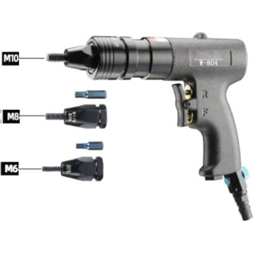 M3/M4/M5/M6/M8/M10/M12 Pneumatic Rivet Nut Guns with Automatic Locking Design Pneumatic Pull Setter Air Rivets Nut Gun