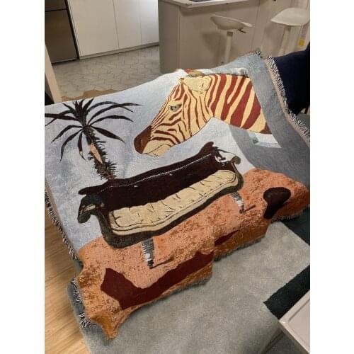 Casual Sofa Cover Blanket Decorative For All Season Dust-proof Covers Wall Hanging Throw Nap Blankets Travel Airplane Bedspread