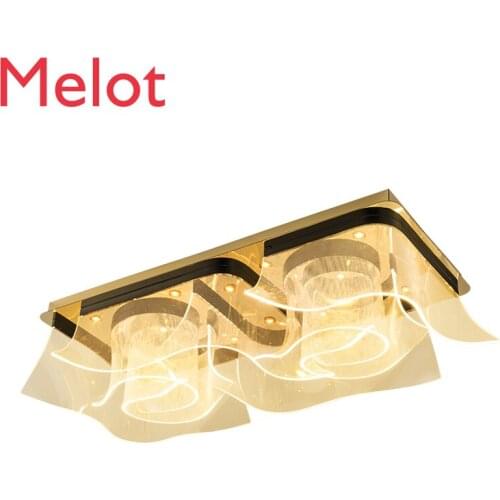 Simple and Light Luxury Bedroom Ceiling Lamp Creative Square Home Study Balcony Light Dining Room Small Living Room Lamps