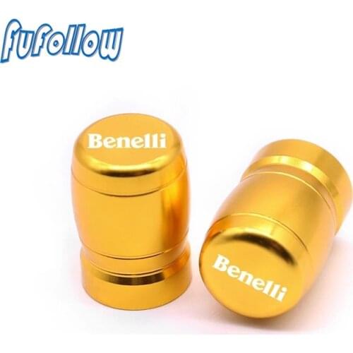 With LOGO Universal For Benelli Leoncino 500 leoncino500 Motorcycle Wheel Tire Valve Stem Caps CNC Airtight Covers Accessories